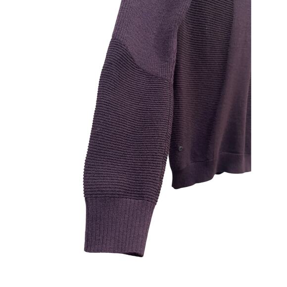 Lululemon Simply Wool Sweater Black Cherry Sz XS - Picture 6 of 10